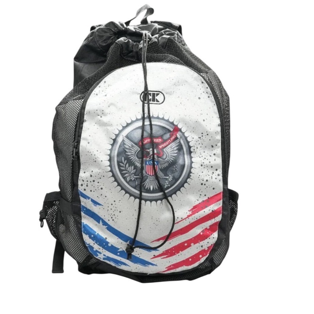 Cliff Keen Wrestling Backpack Mens OS Multi USA Eagle Mesh Gear Bag NWT